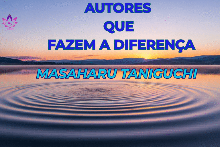 Banner da categoria Autores que Fazem a Diferença quem foi Masaharu Taniguchi e água com ondas.