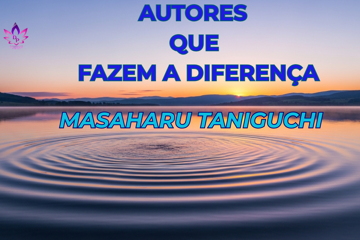 Banner da categoria Autores que Fazem a Diferença quem foi Masaharu Taniguchi e água com ondas.