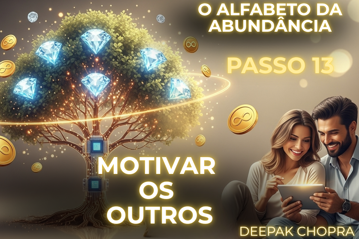 Zaira e Táric aplicando o Alfabeto da Abundância Passo 13 ao motivar e ajudar outros a ganharem dinheiro e prosperarem em rede na Academia Descobrindo Poderes.