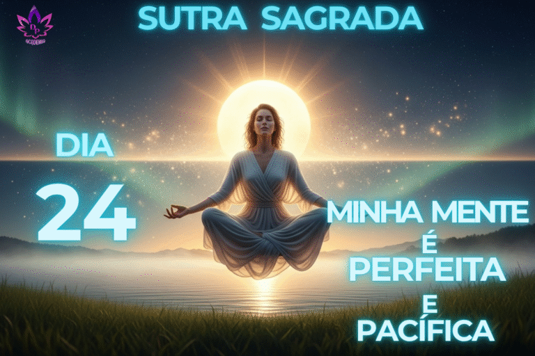 Oração Paz Espiritual Sutra Sagrada Dia 24 Mente Perfeita e Pacífica