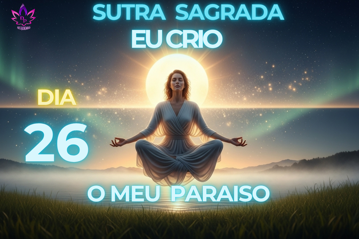 EU CRIO O MEU PRÓPRIO PARAÍSO Sutra Sagrada Dia 26 Transformando a Realidade