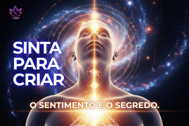 Imagem de uma pessoa despertando seu poder interior, com uma luz intensa emanando do seu peito e cabeça, em um cenário cósmico que representa a consciência e a imaginação, segundo os ensinamentos de Neville Goddard