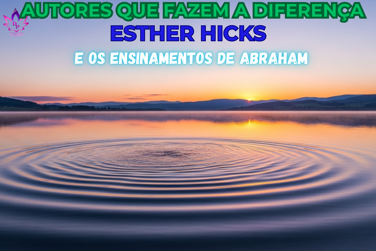 "Imagem conceitual representando a história de Esther Hicks e a canalização dos ensinamentos de Abraham sobre a Lei da Atração." Historia Abraham Hicks