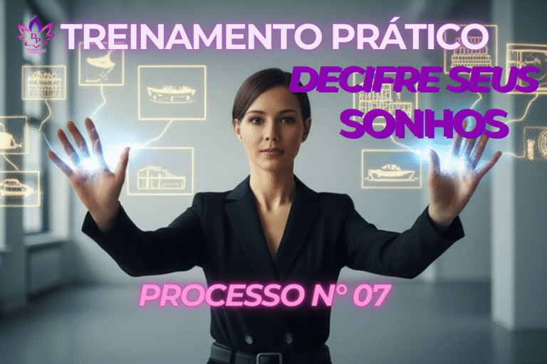 Imagem do Processo 07 de Abraham Hicks, Decifre Seus Sonhos. Mulher manifestando paz, representando a técnica de entender as mensagens do subconsciente durante o sono.