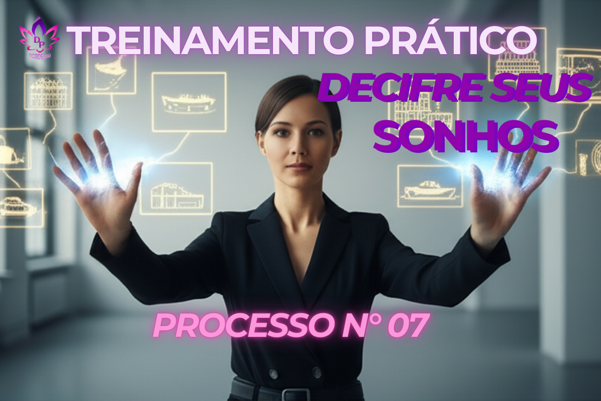 Imagem do Processo 07 de Abraham Hicks, Decifre Seus Sonhos. Mulher manifestando paz, representando a técnica de entender as mensagens do subconsciente durante o sono.