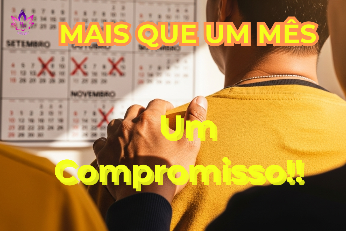Mão no ombro simboliza o apoio e cuidado do Setembro Amarelo, que deve continuar durante todo o ano.