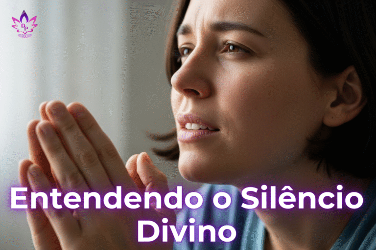 Close-up de mulher com expressão de dúvida e fé, refletindo sobre o motivo de ter orações não são atendidas.