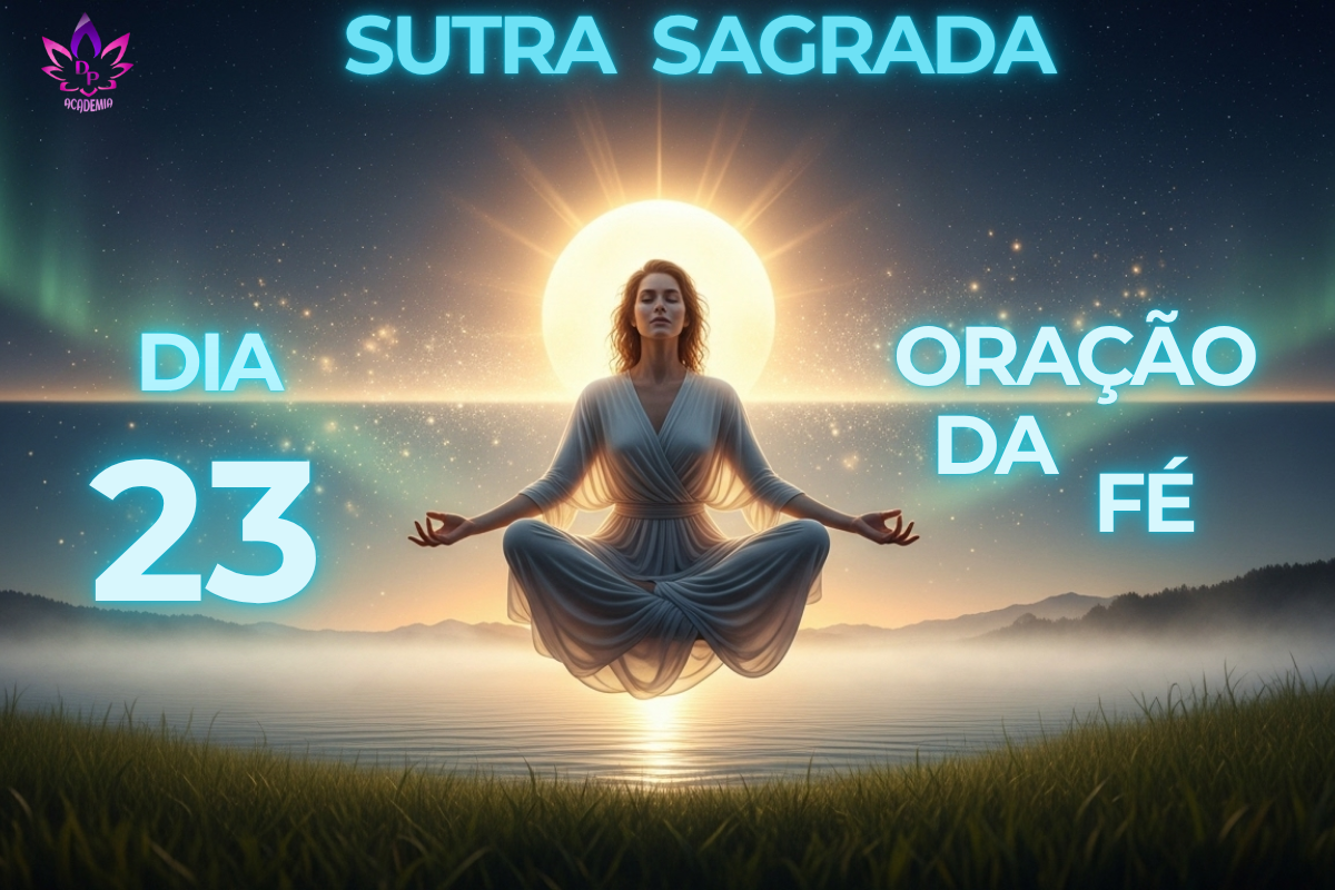 Sutra Sagrada Dia 23 - Imagem mística da Oração da Fé.
