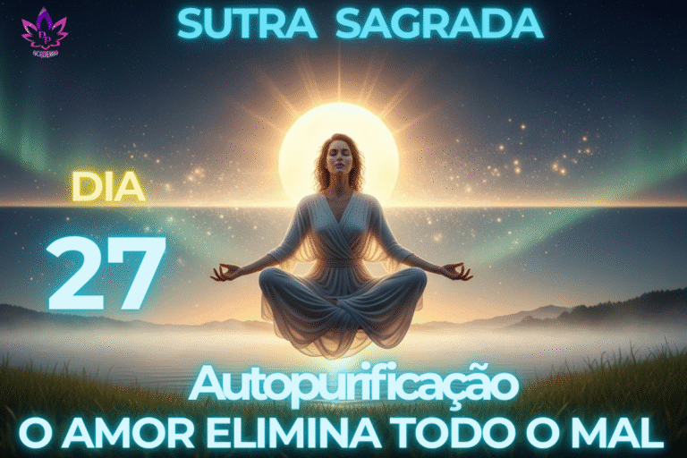 O AMOR PURO ELIMINA TODO MAL Sutra Sagrada Dia 27 Autopurificação