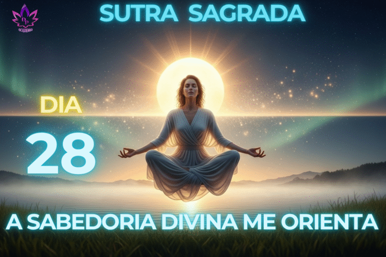 A SABEDORIA DO UNIVERSO ME ORIENTA Sutra Sagrada Dia 28 Orientação Divina