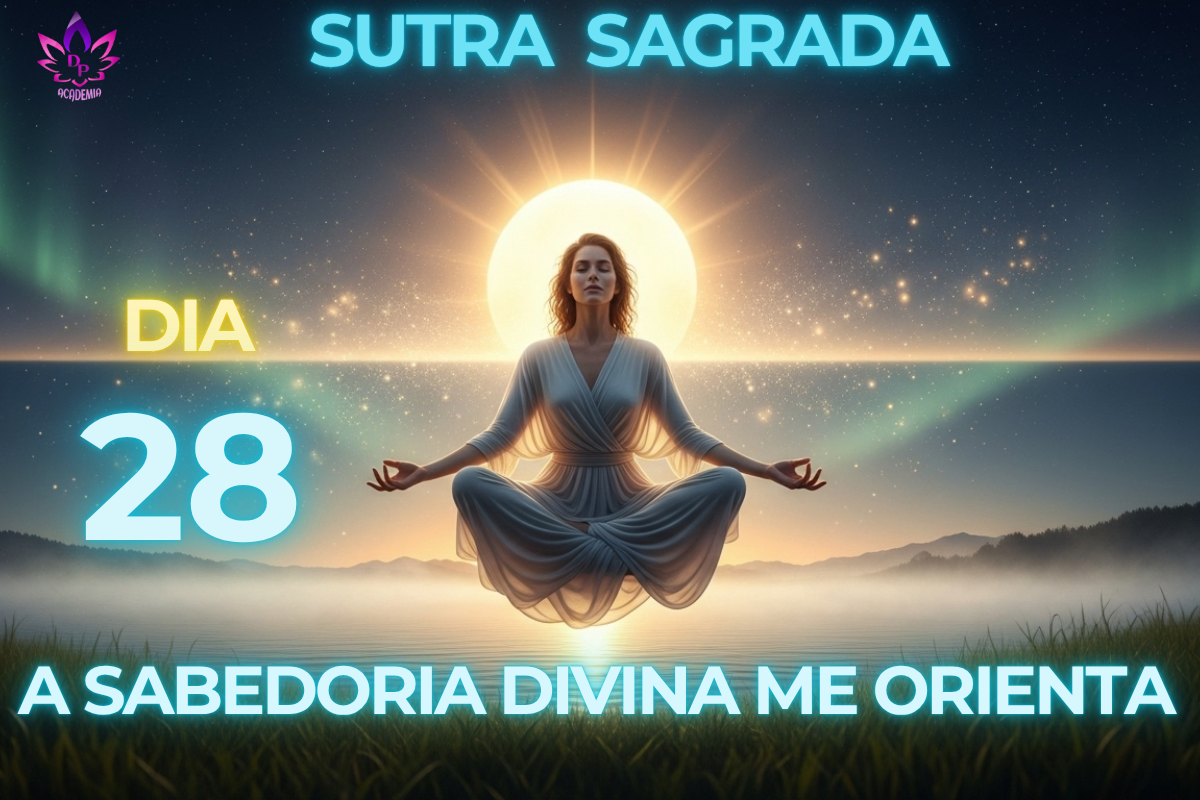 A SABEDORIA DO UNIVERSO ME ORIENTA Sutra Sagrada Dia 28 Orientação Divina