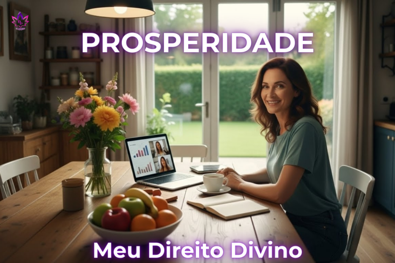 Prosperidade Divina manifestada em uma vida plena, equilibrada e abundante no dia a dia.
