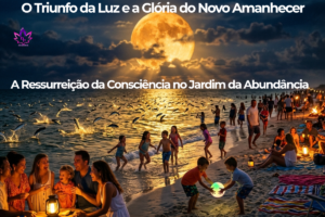 A Ressurreição da Consciência e a abundância de Helena sob a lua alaranjada no Domingo de Páscoa 2026.
