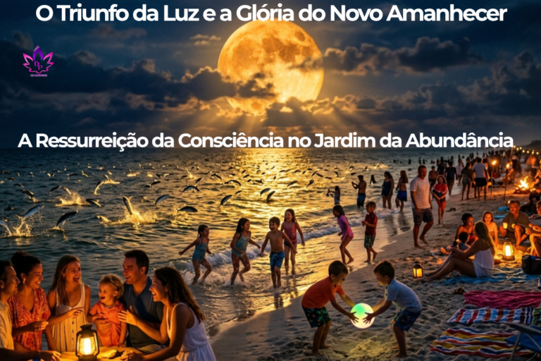 A Ressurreição da Consciência e a abundância de Helena sob a lua alaranjada no Domingo de Páscoa 2026.