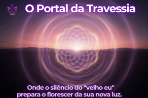 Sexta-feira da Paixão: Portal Geométrico de Luz Violeta simbolizando o Despertar da Consciência.