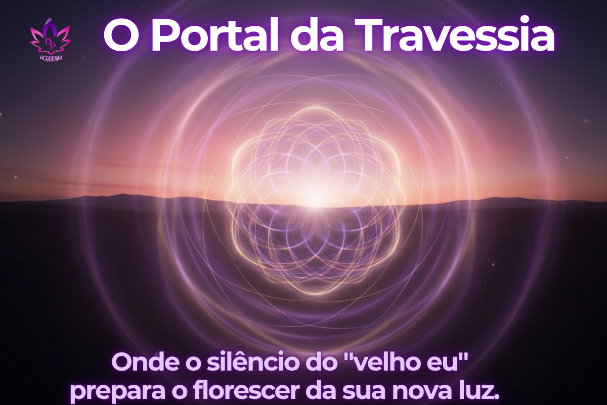Sexta-feira da Paixão: Portal Geométrico de Luz Violeta simbolizando o Despertar da Consciência.
