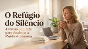 Como acalmar a mente acelerada usando a pausa mental para ansiedade e o poder da presença eu sou