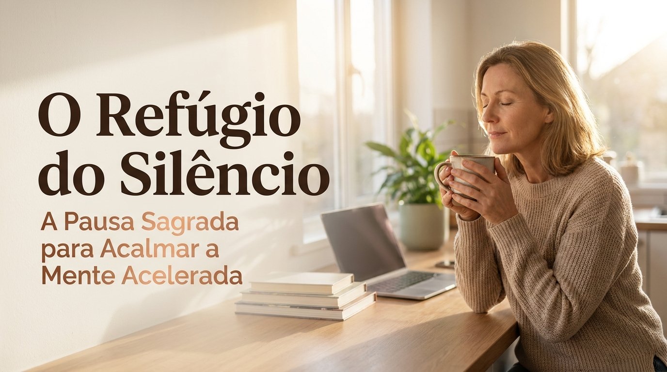 Como acalmar a mente acelerada usando a pausa mental para ansiedade e o poder da presença eu sou